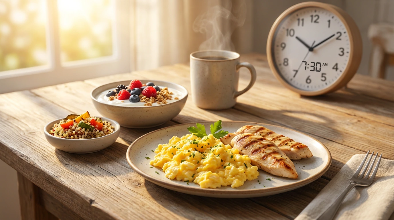 Healthy high-protein breakfast for weight loss